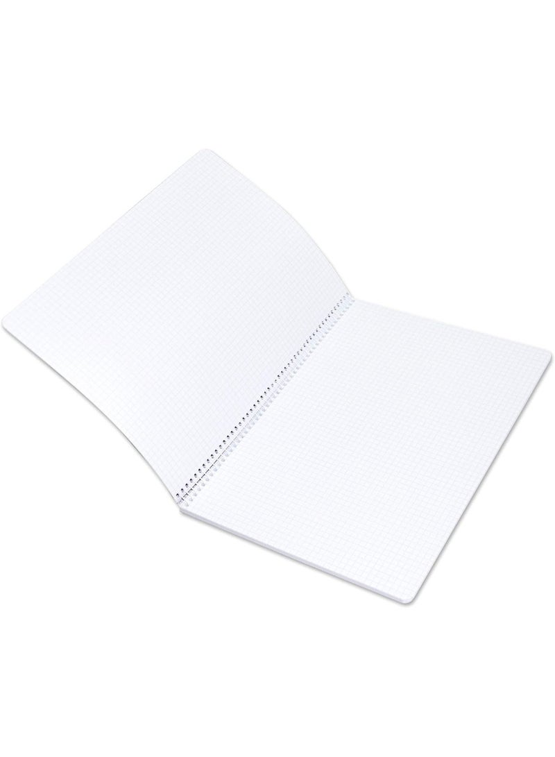 FIS Burj Khalifa Spiral Note Book, 5mm Square, (70 Sheets), 70 GSM, A4 Size 5-Piece - FSNBA419025M - Image 3